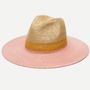 Sculpted Alder Rancher Hat in Wheat Straw - Pink