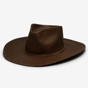 Winter Straw Rancher Hat with Openweave Finish