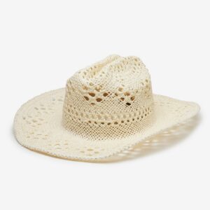 Calder Clean Cowboy Hat Crafted in Straw - Ivory