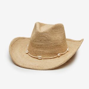 Perrin Handwoven Raffia Cowboy Hat