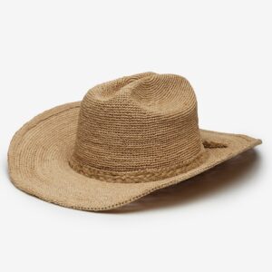 Haven Sculpted Raffia Cowboy Hat