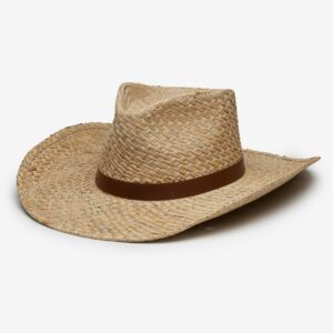 Linden Handwoven Straw Cowboy Hat