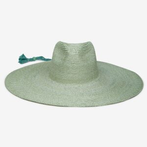 Juniper Handwoven Rancher Hat Crafted in Wheat Straw - Sage