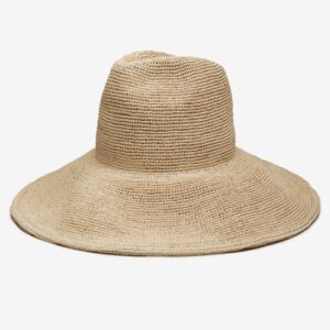 Glen Raffia Wide Brim Sun Hat with Structured Finish