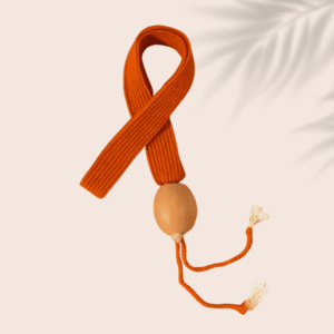 Warm Orange Braided Hat Band