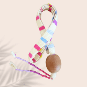 Pastel Stripe Braided Hat Strap